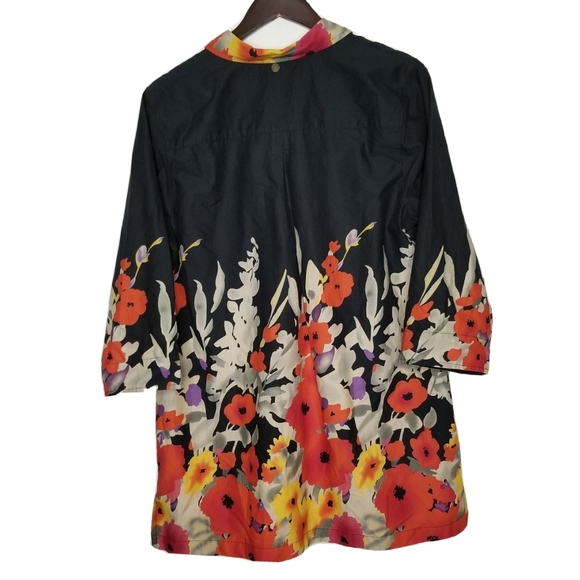 Soft Surroundings Bold Floral Tunic Sz PXL Multico - Picture 2 of 10